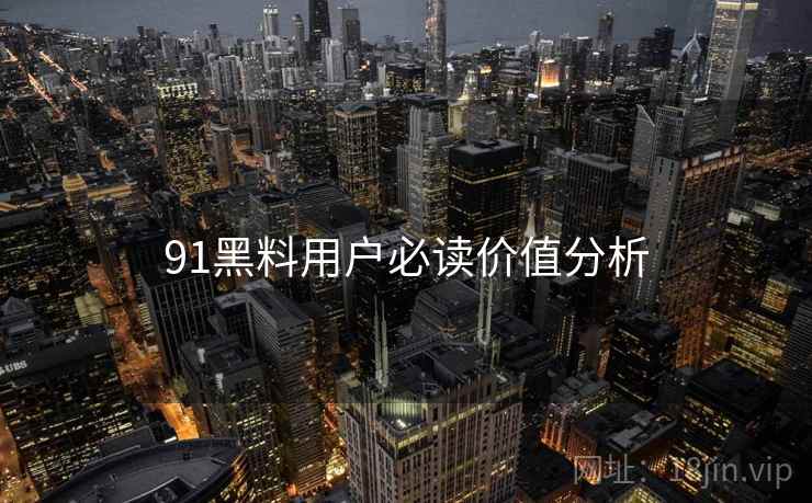 91黑料用户必读价值分析