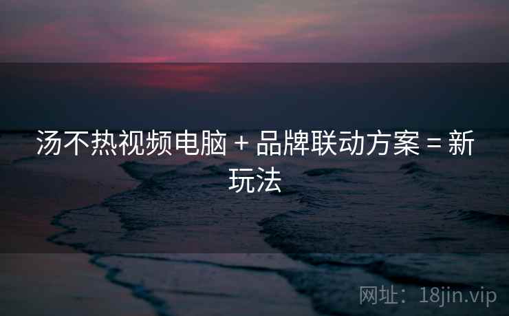 汤不热视频电脑 + 品牌联动方案 = 新玩法